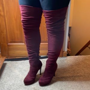 High Heeled Over the Knee Boots